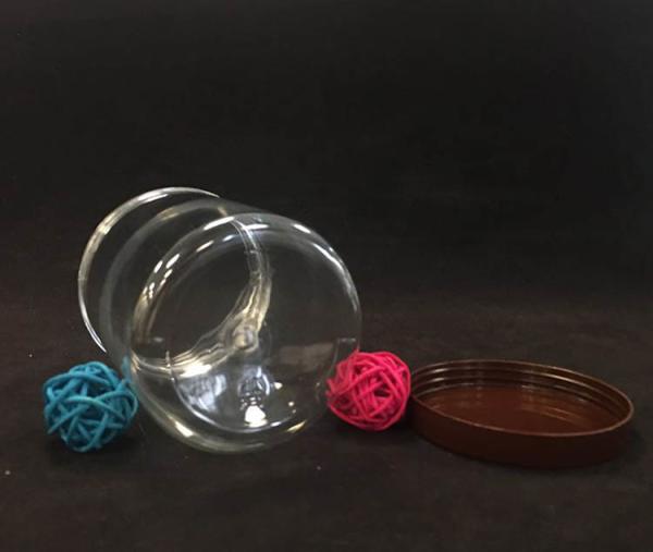 Customized Plastic Jars With Plastic / Aluminum Lids For Food Powder