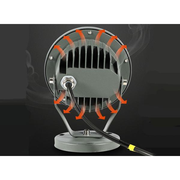 LED Projection Spotlight Waterproof Round Floor Lamp Plug-in Outdoor Lawn Villa Garden Lamps