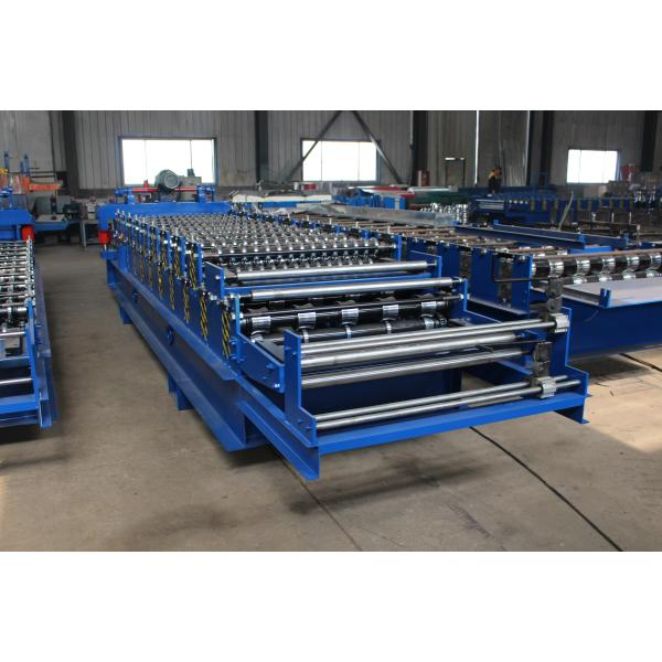 Trapezoid And Corrugated Double Layer Roll Forming Machine 30 M/Min