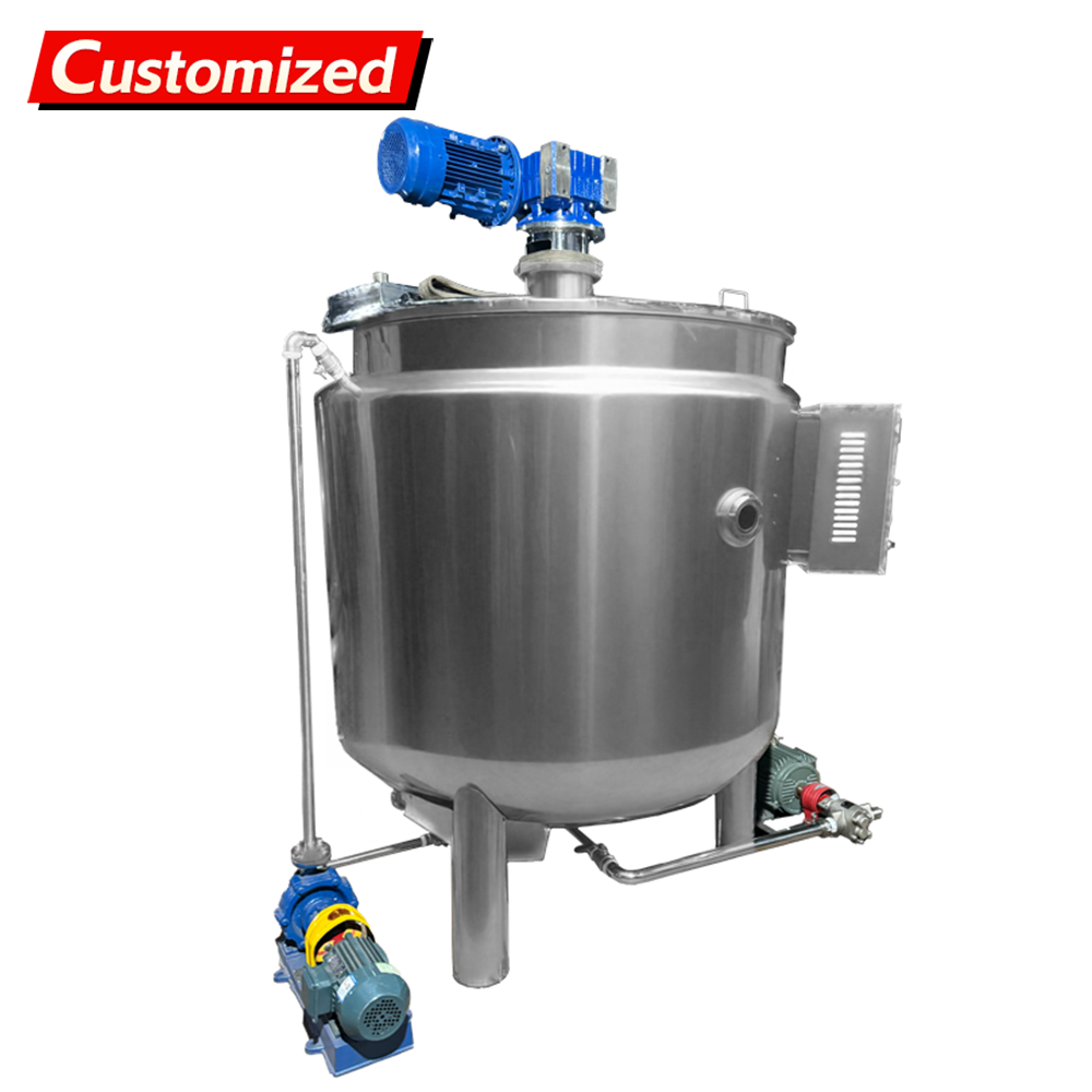Custom 200L Capacity 304/316 Stainless Steel Mixing Tank with Electric Heating for Food and Chemical Industries