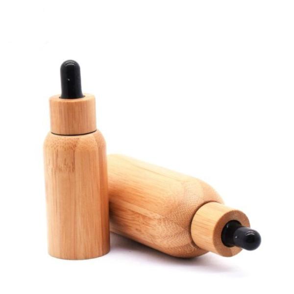 22/400 Glass Essential Oil Bottle With Bamboo Tincture Bottle  Liquid bottle