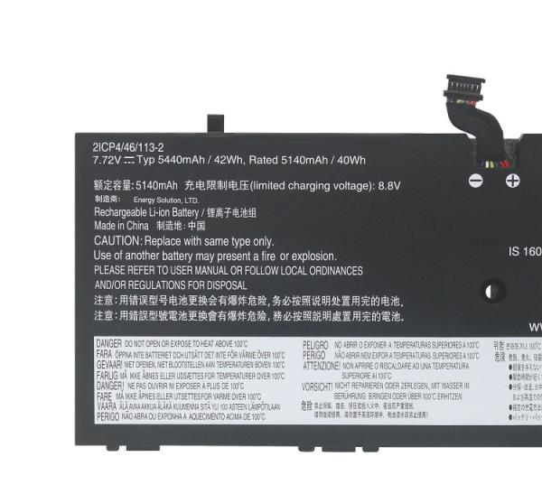 OEM Factory for Lenovo Thinkpad X1 Tablet Gen 3 Battery Pack L16L4P91 5440mah/42wh for Lenovo Thinkpad Lapop TP00089A Black