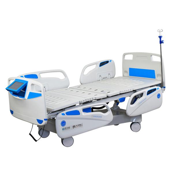 Cama de hospital de UCI motorizada 8función Con balanza eléctrica Equipo médico fino duradero cama de hospital del paciente