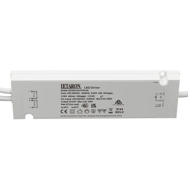 DC12/24V IP44 LED Driver Over Load Protection for Bathroom Mirror Light