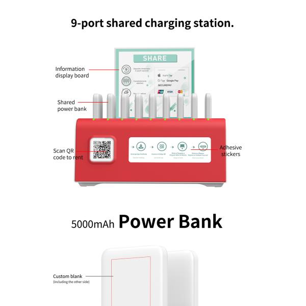 9 делят портами, который поручать станции 50000mah банка силы быстрый