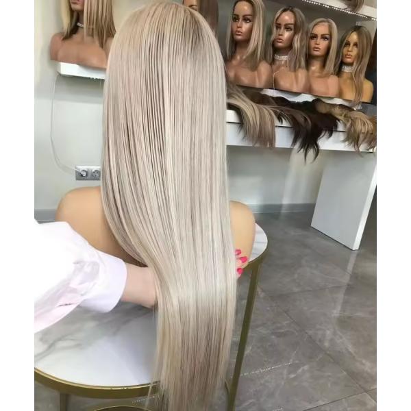 European Hair Human Hair Wigs with Frontal 180% Density HD Lace Front and Body Wave