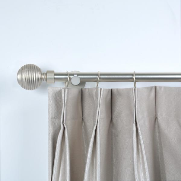 6m Length Pipe Curtain Rods Circles Ball Decorative Head Iron Pole For Bedroom