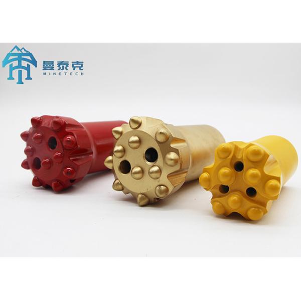 Spherical Thread Button Bit with 3 Flushing Holes for Mining and Quarrying CNC Milling and Heat Treatment Process