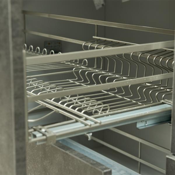 Luxury Grey Shaker PVC Modern Designs Kitchen Cabinet Sets PVC Kitchen Cabinets