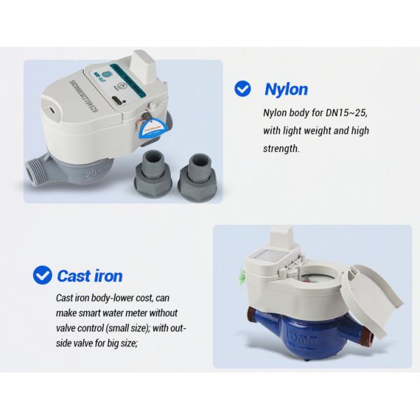 Intelligent Valve Control NbIoT Water Meters Brass Body