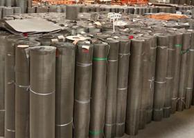 AISI 316L SS Woven Metal Mesh Fabric Low Elongation And High Tension