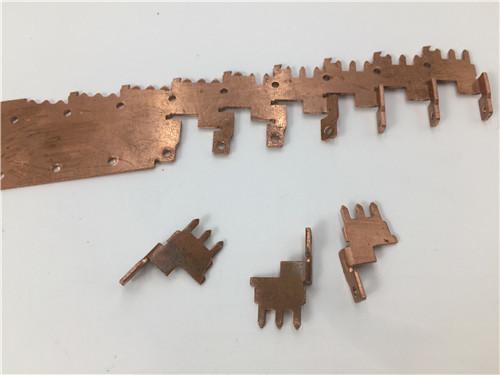 Hardware de cobre puro do interruptor que carimba o bronze magnético do garfo dos acessórios que carimba as peças