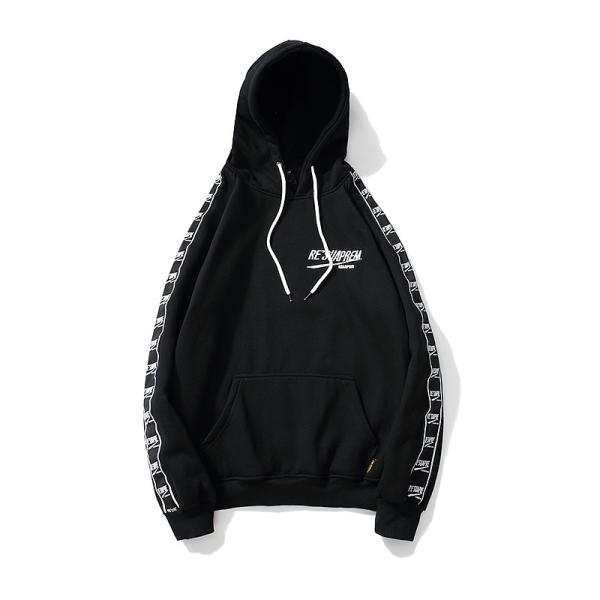 High quality arm strap custom wholesale mens embroidery pullover hoodies