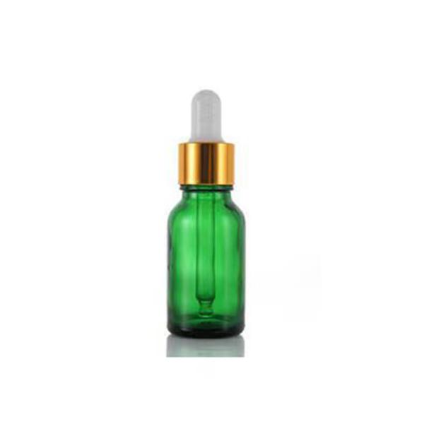 Botella de vidrio de aceite esencial de 15 ml, 30 ml y 50 ml con tapa de goteo