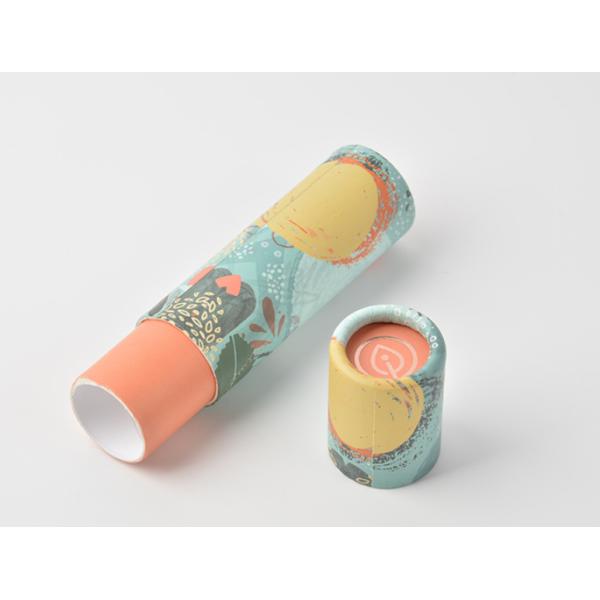 CMYK imprimiu o ODM de papel do tubo do cartão para o batom