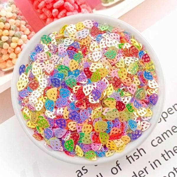 Strawberry Shape Lipgloss in PVC Material with Glitter Sparkles and Customized Color in Strawberry Red Colors