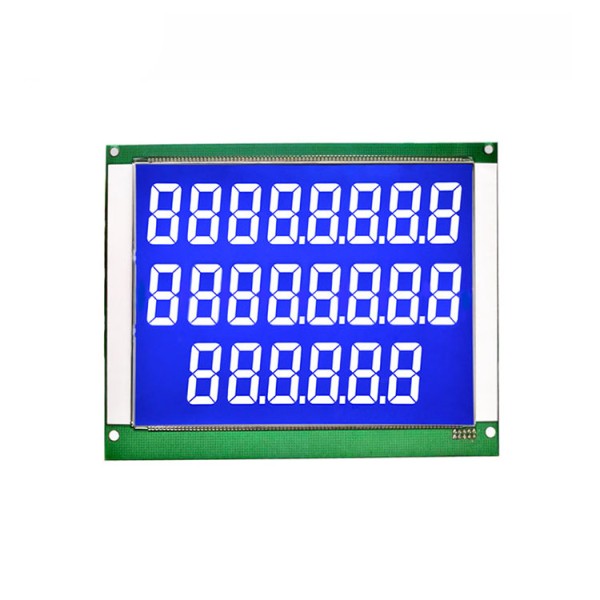 22-Digit Fuel Dispenser with 7 Segment TN LCD Display Module 128x64 Resolution ST7789 Driver IC for Fuel Pumps