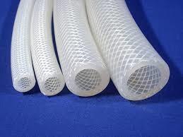 High Pressure Resistant Flexible Silicone Tubing , Durable Blue Braided Hose Pipe