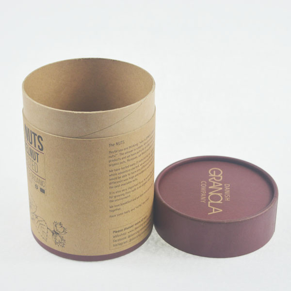 Белая упаковка трубки SGS Kraft сухофрукта картона