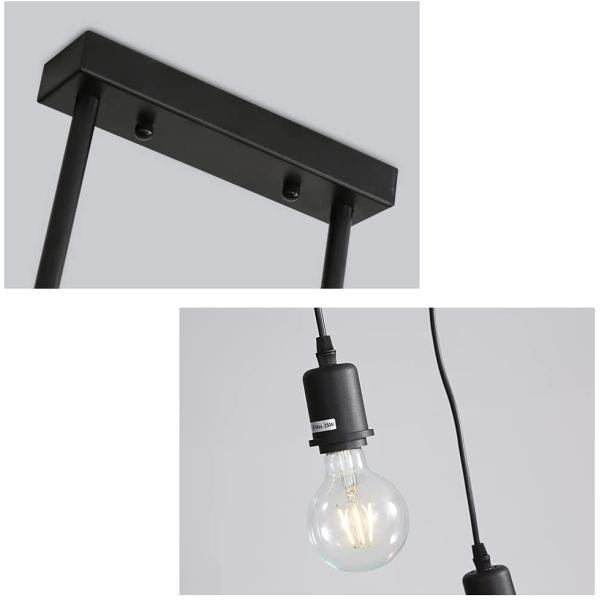 E27 Industrial Pendant Lighting, 3-Light Vintage Winding Lamp LOFT Bar wood pendant light(WH-VP-58)