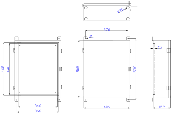 Стена установила на открытом воздухе шкаф электропитания шкафов IP55 телекоммуникационного оборудования