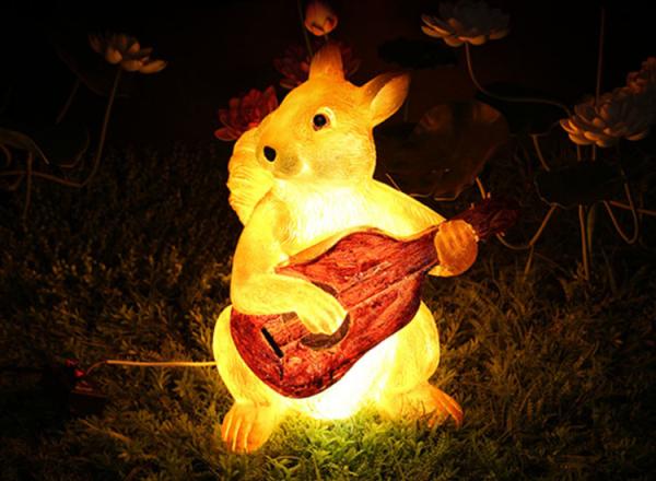 LED squirrel modeling lights resin waterproof landscape animal outdoor park lamp