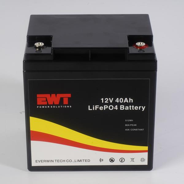 Customized Outdoor Large 12V 40AH Lifepo4 Battery with Dust And Water Protection 14.6V Input Voltage