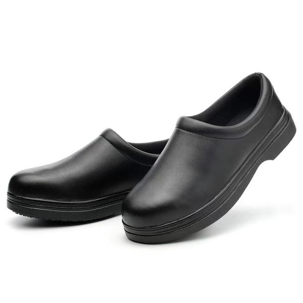 Calzado de cocinero a medida Anti-quema de aceite resistente al deslizamiento Calzado de trabajo para hotel y cocina