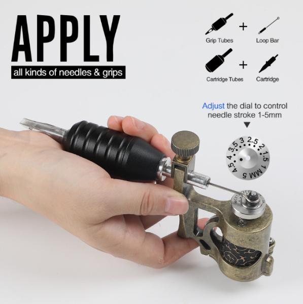 Precision Control Adjustable Needle Stroke 1 - 5mm Stonger Power  Electric  New Tattoo Machine Guns