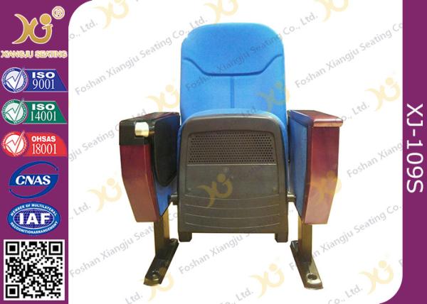 Commercial Fabric Folding Auditorium Theater Seating With Outside Table