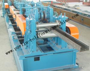 Automatic C / Z Purlin Roll Forming Machine Interchangeable For Steel Frame