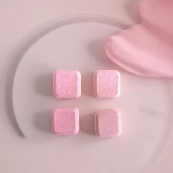 Bathroom Recommended Bulk Fruity Solid Effervescent Tablets Hot Pink Toilet Cleaner Tablets
