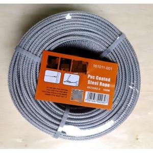Clear Vinyl Coated Galvanized Steel Wire Rope 3.0mm Diameter 100m Length for Safety Protection and Binding