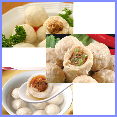 Automatic stuffing meatball forming machine , stuffed fish ball making machine