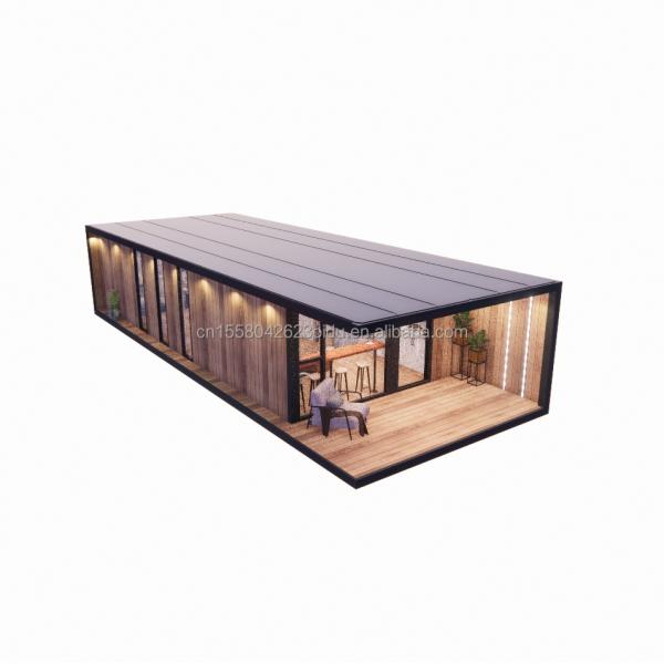 Acero galvanizado con flexión portátil Modular 2-3 dormitorios Prefabricado Flat Pack Cabina de jardín móvil Hoteles Villas Casas prefabricadas
