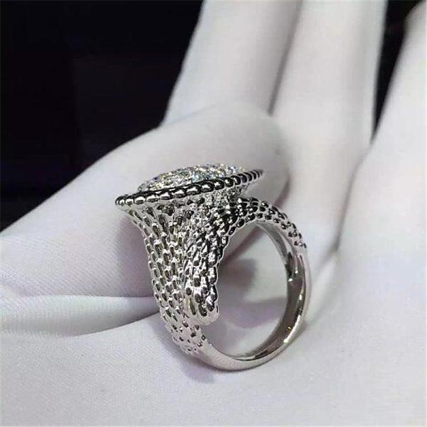 Jewelry factory in Shenzhen, China Br diamond ring 18k white gold yellow gold rose gold diamond ring