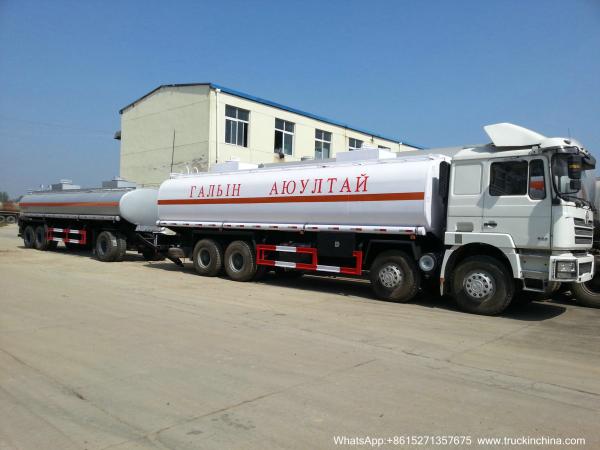Oil Tank Full Trailer (Customizing 2-3-4 Axles Dolly Tanker 10CBM -30 For Palm Oil Crude Fuel / Petrol Oil Delivery