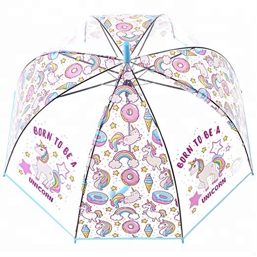Fashion Auto Open Transparent Dome Umbrella Outdoor Weddings Windproof