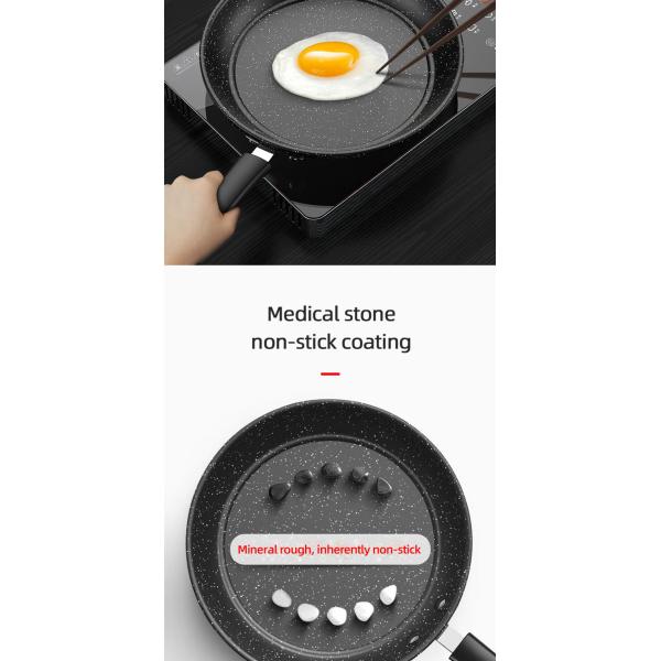 Hot Selling Cooking Kitchen Cookware Cast Iron Steak Frypan Non Stick Iron Skillet Grill Pan Induction Frying Pan