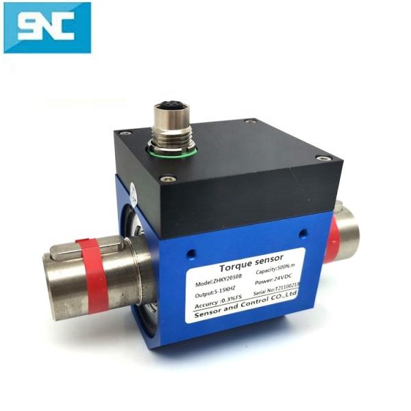 ZHKY2050B Capteur rotatif en ligne robuste, transducteur de couple, alimentation ±15 VDC ou 24 VDC avec boîtier en aluminium, 200nm 500nm
