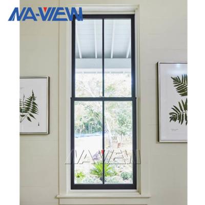 Dobro preto moderno de alumínio Hung Windows do superior o mais atrasado do estilo