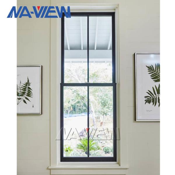 Dobro preto moderno de alumínio Hung Windows do superior o mais atrasado do estilo