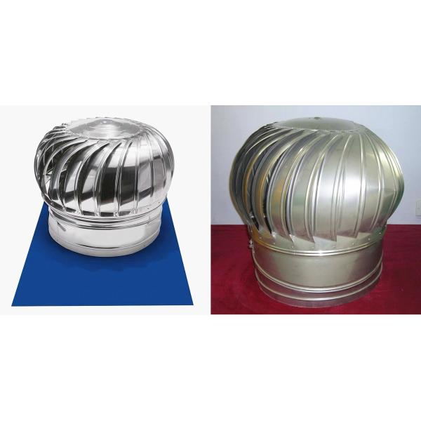 Unpowered Turbo Ventilator Fan , 1200mm Chicken House Roof Mounted Exhaust Fan