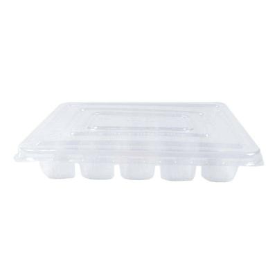 Transparent Dumpling Box Disposable Bowl with Pillar Design and Eco-friendly PP Material for Storing and Dividing Dumplings