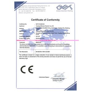 YUEQING  WINSTON  ELECTRIC  CO.,LTD. Certifications