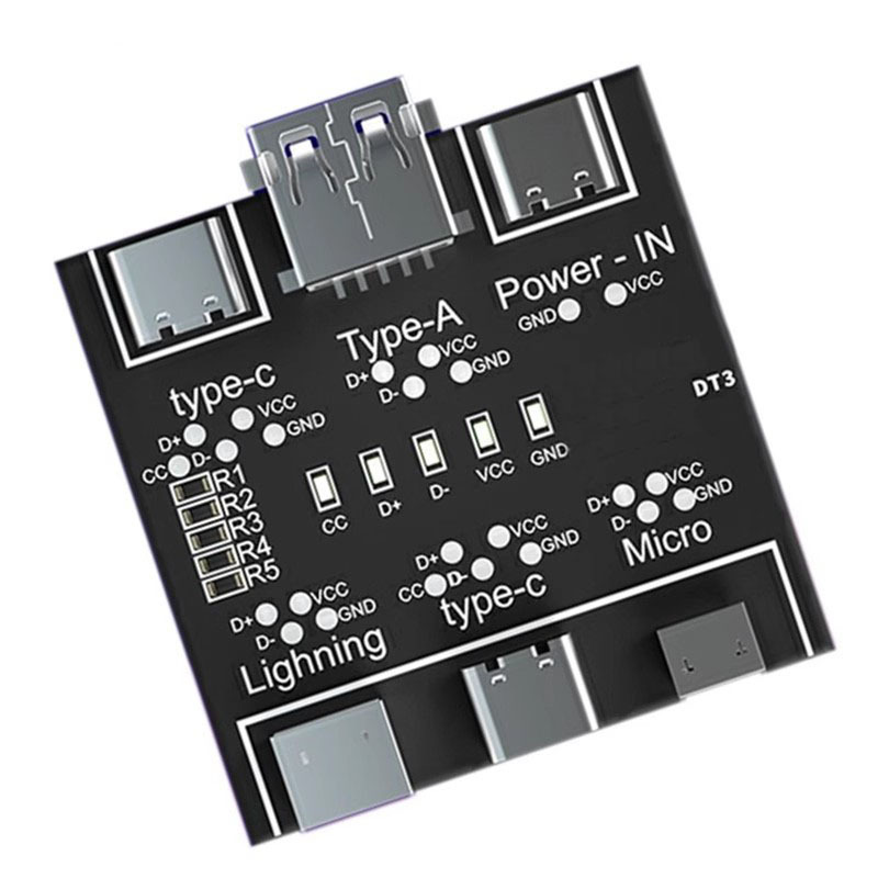 Fast Charging Abnormal Detector for Apple Android DT3 Type-C Interface Data Cable Detection Board Electronic Components