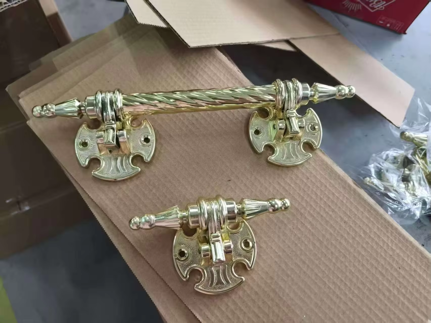 Metal European Style Durable Reinforced Casket Handles