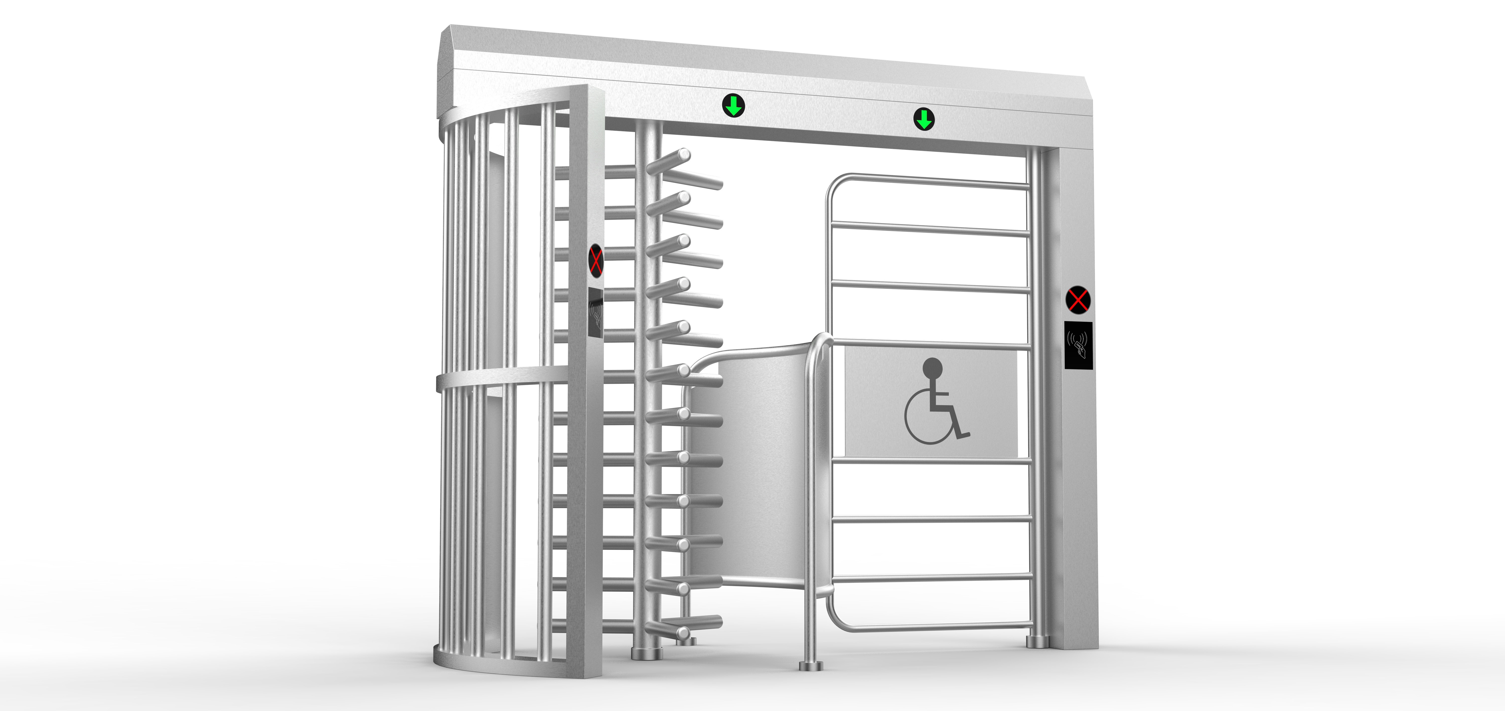 Wholesale Pedestrian Automatic Full Height Handicap Turnstile for Community