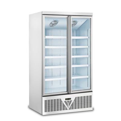 2 refrigerador da exposição da loja da porta 1060W 1000L