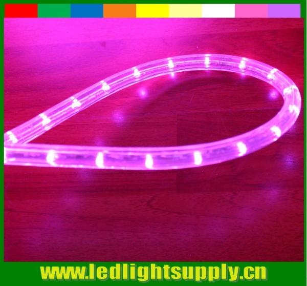 12/24V pink outdoor decoration light 2 wire led rope lights strip